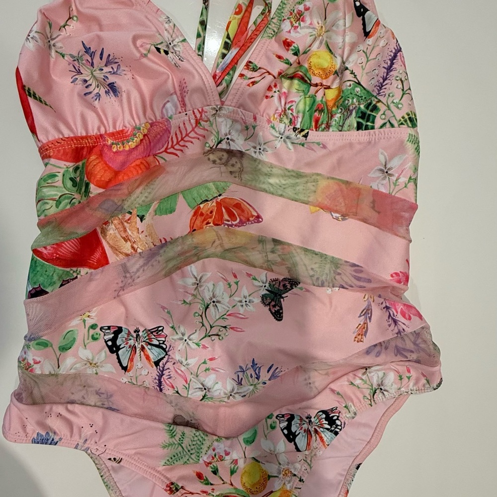Floral Pink Women Swimwear
